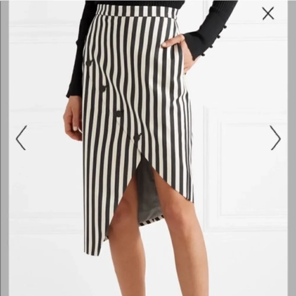 ALTUZARRA Paul Bert button-embellished skirt size 34